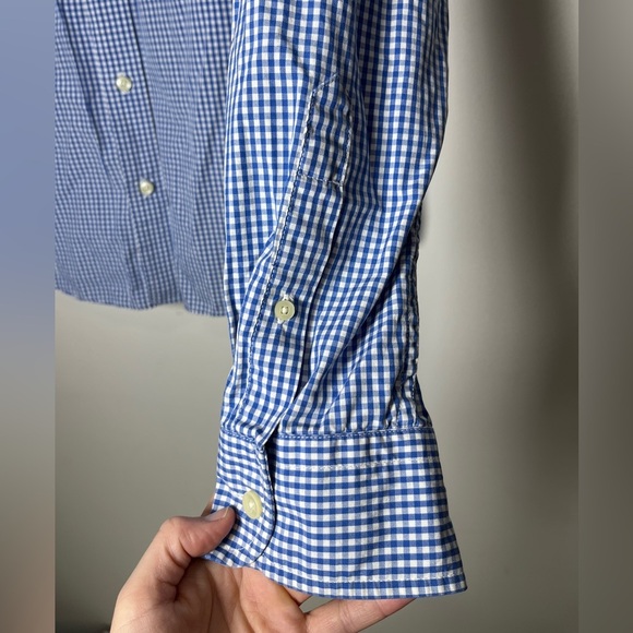 Abercrombie Muscle Check Gingham Button Down Shirt Sz L - Picture 4 of 8